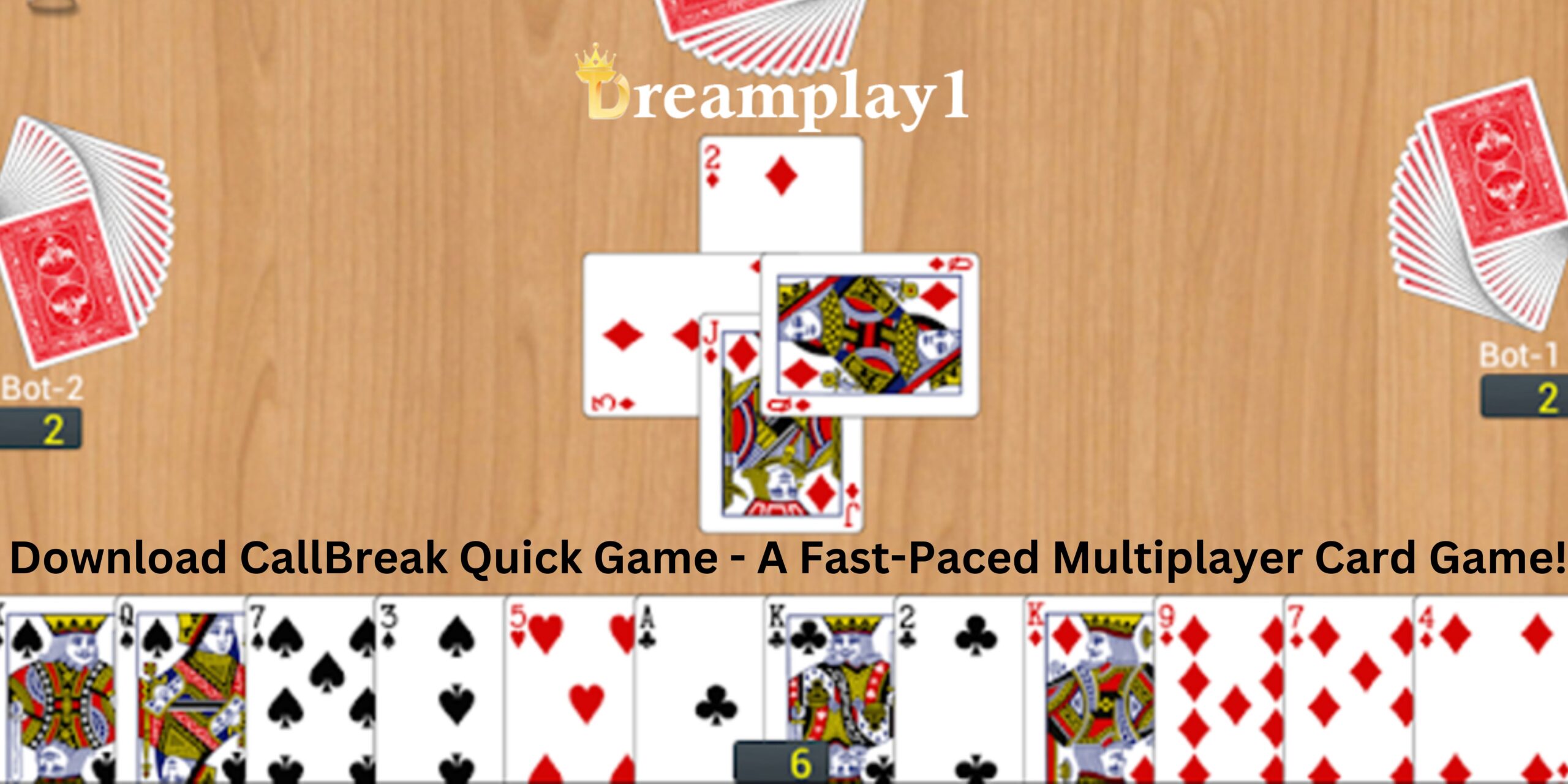 Download CallBreak quick game fast-paced multiplayer card game!