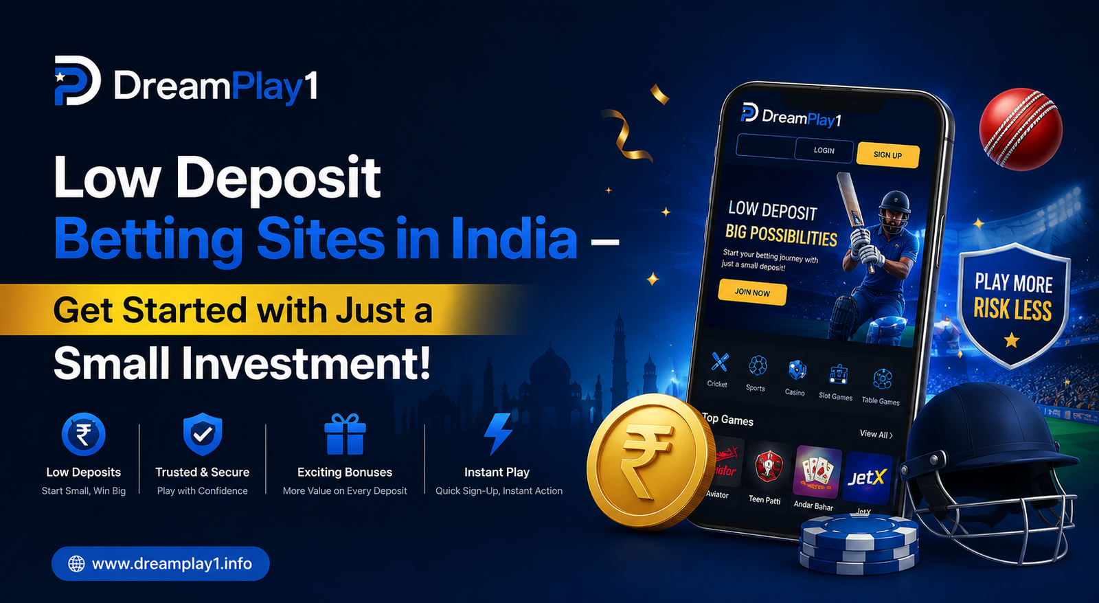 Low Deposit Betting Sites in India